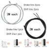 ZoZoMaiy 2 Sets Brake Cable Bicycle Universal Bowden Cable Bicycle