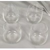 NEW ALESSI FOR DELTA AIRLINES SHORT STEMLESS WINE GLASSES 3.25"