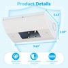 Under Cabinet/Counter Outlet Box for Hidden Outlets, Easy to Install,