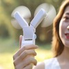 Folding Electric Fan Double Headed Portable Handheld Mini USB Fan