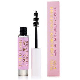 Lash and Brow Conditioner Natural Oils Castor Oil Sweet Almond Oil Vitamin E Lash Serum Brow Serum Lash Growth Vegan Cruelty Free 100% Natural Tutu Lash 10ml (3)