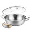 Delarlo Tri-Ply Stainless Steel 11 inch Everyday Pan with Lid,