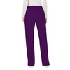 Cherokee Women's Mid Rise Moderate Flare Drawstring Pant, Eggplant, Medium