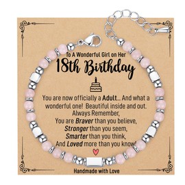 18 Year Old Girl Birthday Gifts,18th Birthday Gifts for Girls Bracelets Jewelry Gifts for 18 Year Old Girl Teen Teenage Girls 16-18 Trending Granddaughter Daughter Niece Young Woman