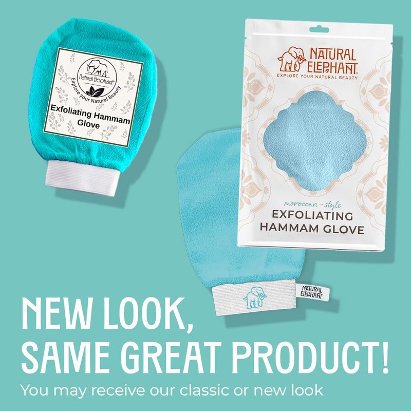 Natural Elephant Exfoliating Hammam Glove | Authentic Moroccan Kessa Body