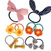 Kids Hair Rubber Set, Set of 10, Ribbon, Flower, Hairband,