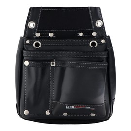 Sankyo Corporation DBLTACT DTL-07-BK Genuine Leather Excellence Nail Bag, 2 Tiers, Black