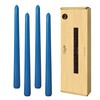 Viyffo Taper Candles 10 Inch – 4 Pack Cornflower Blue,