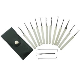 Picklock Set Pickset 15 parts with bag
