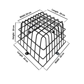 All Weather Metal CCTV Camera Cage - Anti-Vandal Protection - 28x28cm Base x 20cm Height