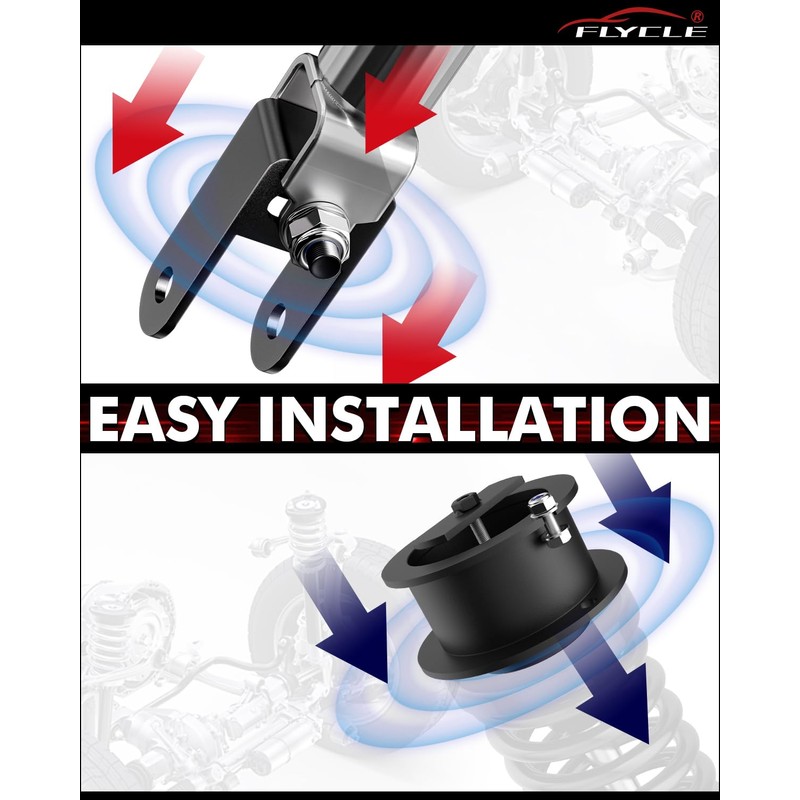 FLYCLE 3'' Front Leveling Kit for 2014-2023 Ram 2500 4WD,
