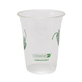 NATUREZWAY PRO presents you 50-Pack of 16 oz Compostable Cold Cups: Leak Proof, Heavy Duty, Plant-Based - Elevate Your Eco-Friendly Beverage Service with Sustainable Cups