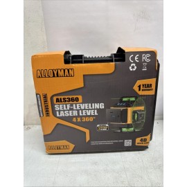 Alloyman 16 Line Laser Level, Self Leveling 4x360° Green Laser Level