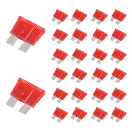 DIANN 100pcs 10A Standard Car Fuses 10 AMP Automotive Fuse 12V 24V 32V Blade Fuse with Fuse Puller for Cars Trucks Boats Automotives