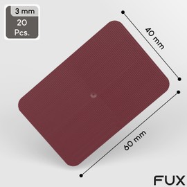 FUX Glazing Packers 20 - Plastic Shims & Spacers 60x40x3mm for Glass & Door Frames