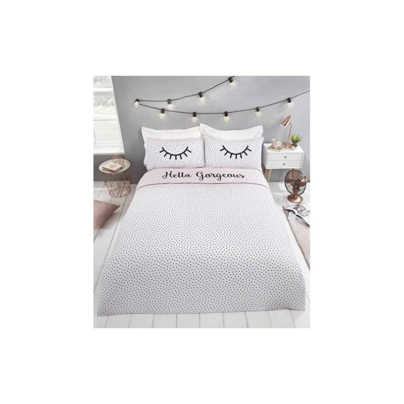 Hello Gorgeous Polka Dot Duvet Cover Set Reversible Bedding Bed