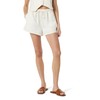 The Drop Women's Emilie Relaxed Pull-On Linen Shorts Ivory, L