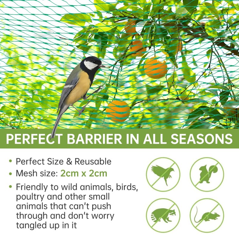 Bird Protection Net (Green, 4 x 12 m)