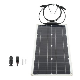 Solar Panel Charger 25W 12V Semi Flexible Light Weight Waterproof Widely Used 25W Solar Panel for Car Boat Outdoor