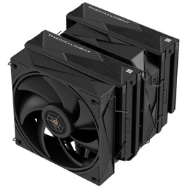 Thermalright Royal Pretor 130 Black CPU Cooler,158mm High, Dual Towers and Dual PWM Fans, 6 Heat Pipes Computer Radiator,PC Cooling for AM4/AM5,Intel LGA 1700/1851/1150/1151/1200/2011(RP130 Black)