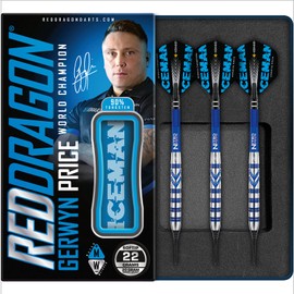 Red Dragon Gerwyn Price 18 g or 20 g Softip Tungsten Darts with Flights and Shafts
