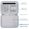 ProElife 13 Inch Laptop Sleeve for MacBook Neo, Retractable Handle,