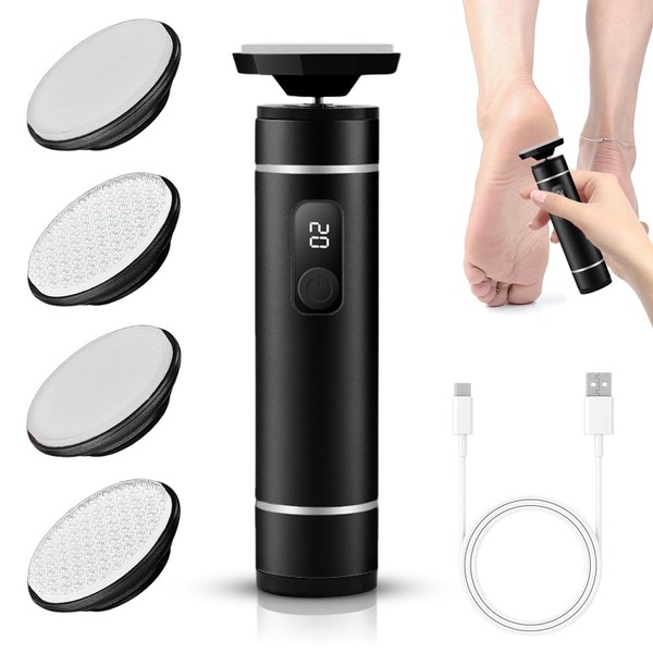 Electric Callus Remover, Electric Callus Remover, Wireless with 4 Nano