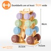 Wooden Dumbbell Rack for Home Gym Storage – Space-Saving A-Frame