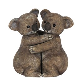 Charming Brown Koala Hug Couple Ornament - 10x10 Centimetres - Showcase Love & Embrace Design - Weddings, Anniversaries & Valentine's Day
