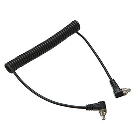 Masunn Male to Male FLASH PC Sync Cable Cord with Screw Lock for Canon Nikon