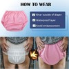 HQRKOTM 2 Stück Inkontinenz slip damen, waschbare Harninkontinenz-Slips für Frauen,