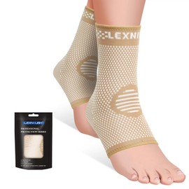 Pack of 2 Ankle Brace Professional Ankle Brace for Women/Men Compression Socks Foot Bandage for Plantar Fasciitis, Arthritis, Sprained Ankle, Achilles Tendon, Joint Pain, Sports