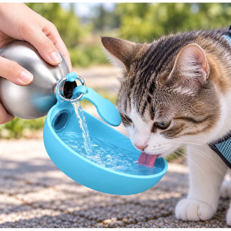 Portable Pet Water Bottle for Walks & Travel – 304