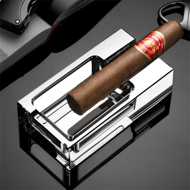 CIGARLOONG Cigar Ashtray Glass for Outdoors Patio Home Office Use,Gift