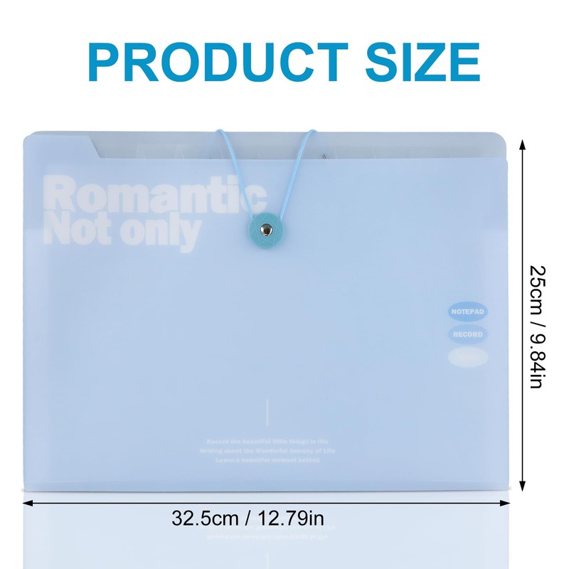 Document Folder A4, Document Bag A4 with 12 Compartments, Expandable