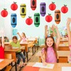 Baquler 12 Pcs Crayon Apple Lanterns, Pencil Back to School