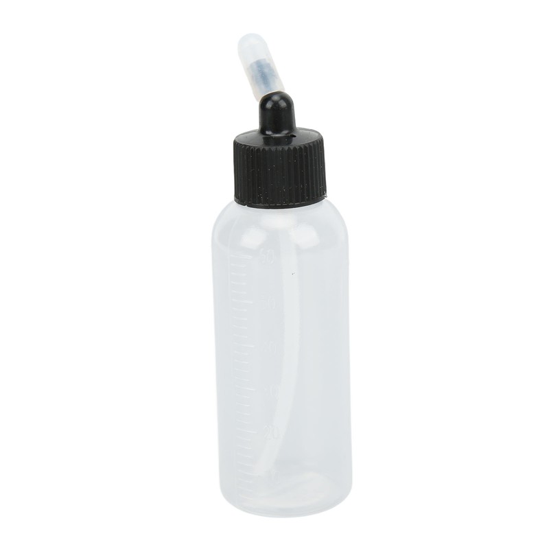 10Pcs Hair Oil Bottle 60ml Leakproof High Temperature Resistant Transparent