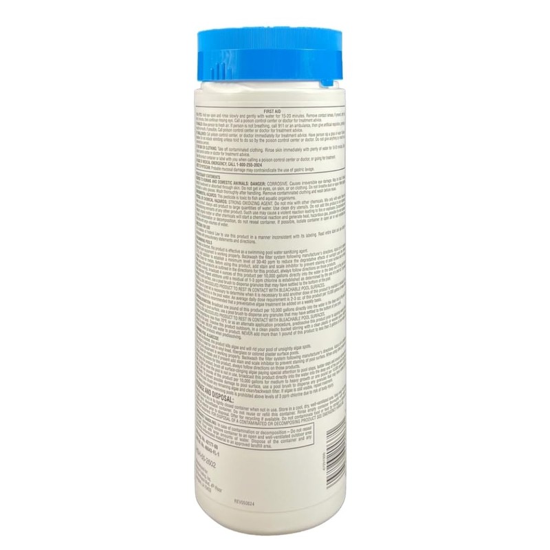 Pool Season 99% Di-Chlor Chlorinating Concentrate Shock and Sanitizer –