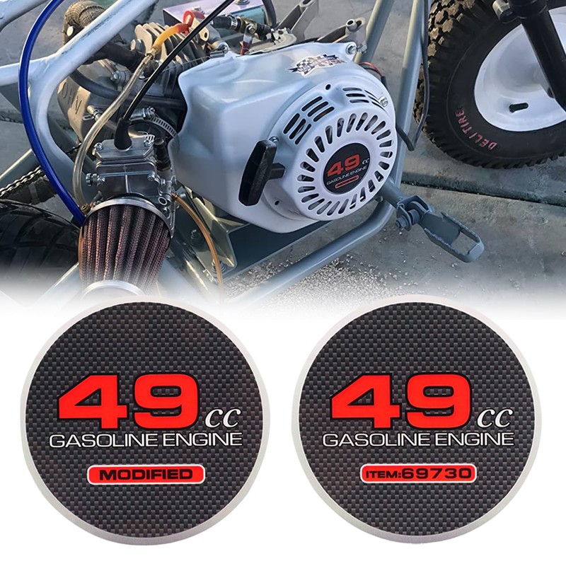 2pcs 49cc Modified Pull Starter Sticker Mini Bike Stickers for