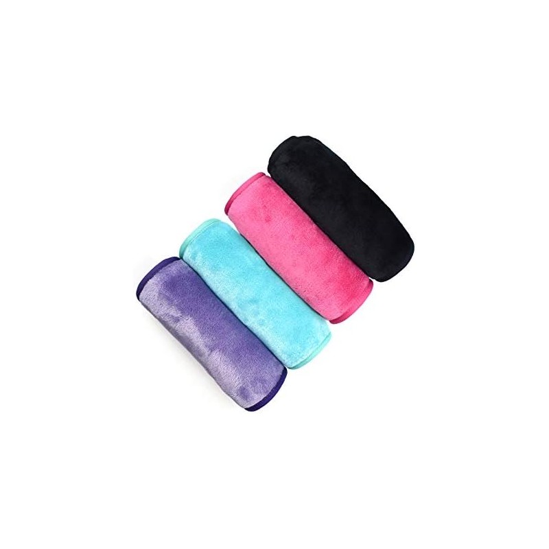 Paños removedores de maquillaje, 4 unidades: microfibra reutilizable de secado