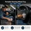 Steering Wheel Tray for Car Dining – Foldable ABS Table