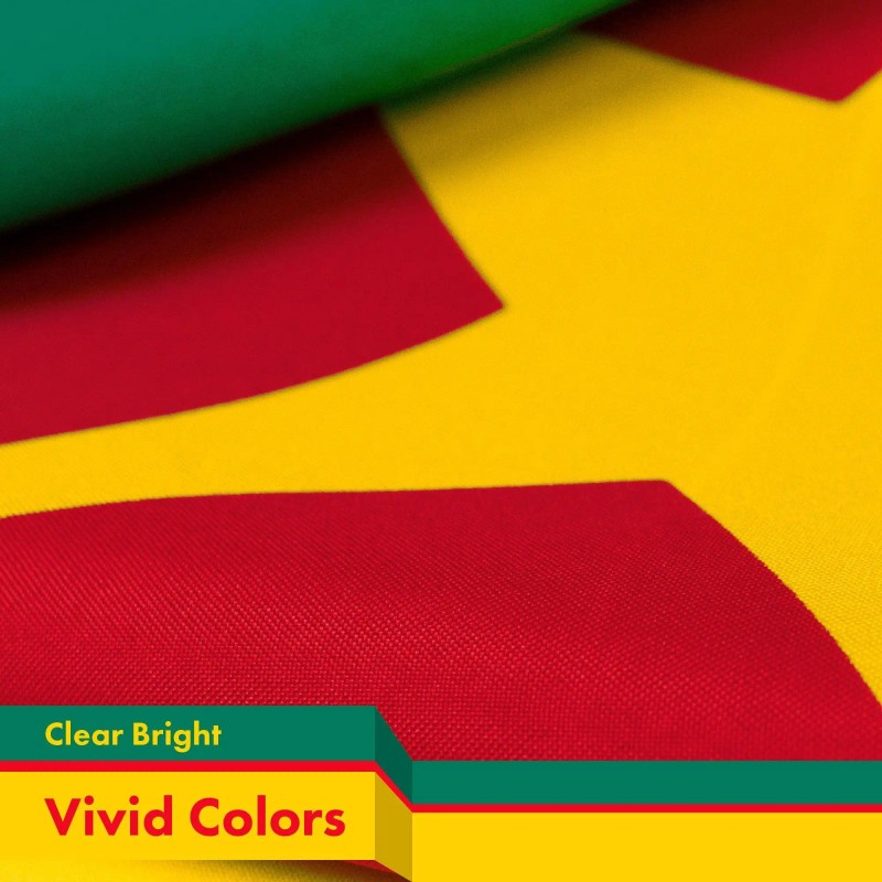 UD_Cameroon Cameroonian Flag 3x5 Ft 10-Pack 150D Printed Polyester By