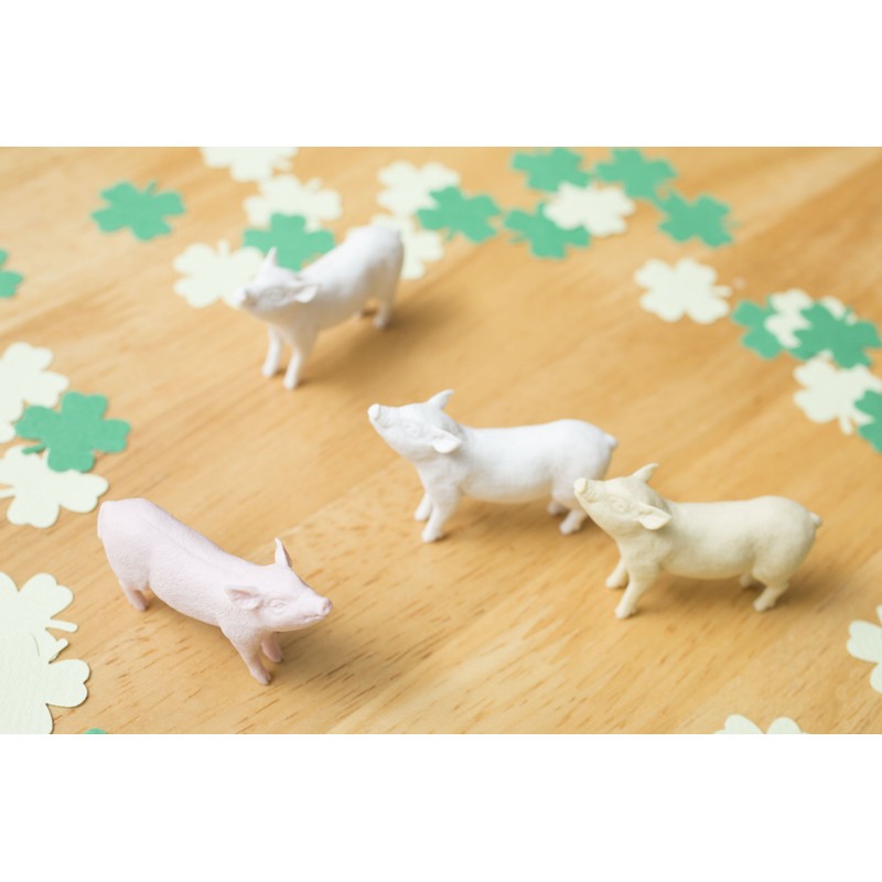 Pig Erasers Real Smaller Pig Erasers Yellow