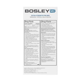 Tratamiento para el Crecimiento del Cabello de Bosley, Fuerza Extra para Hombres, Dos Meses de Suministro, 2 Botellas de 2 oz