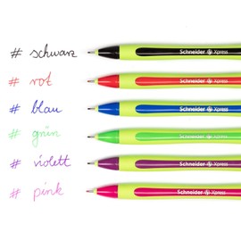 Schneider Xpress Fineliner Pens 0.8mm Assorted Colors - Pack 6