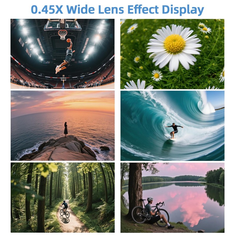 KWTOUL Phone Camera Lens 2 in 1 Phone Lens Kit,