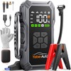 YaberAuto 10-in-1 Jump Starter with Air Compressor 6000A 150PSI Portable