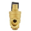 DN20 Einstellbarer Messing-Wasserdruckregler, Druckminderventil Druckregelventil mit Manometer für Horizontale Rohre
