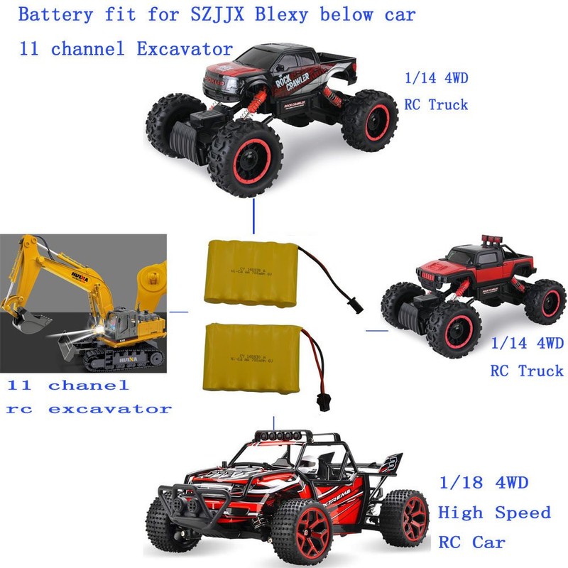 Blomiky 2 Pack 6.0V 700mAh Ni-cd Rechargeable AA Battery Pack