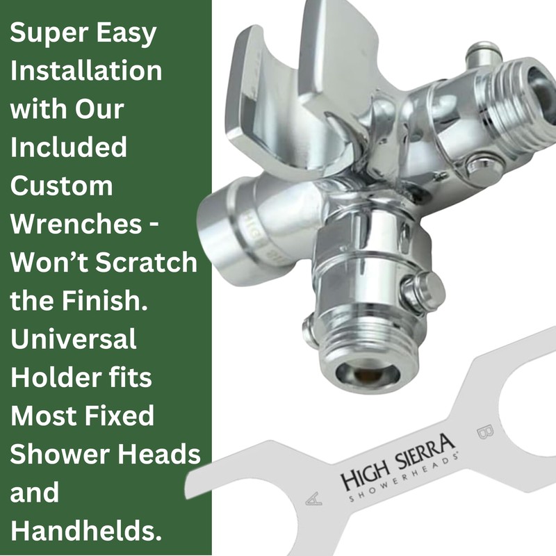 High Sierra® - Solid Metal 4-Way Combination Shower System Adapter